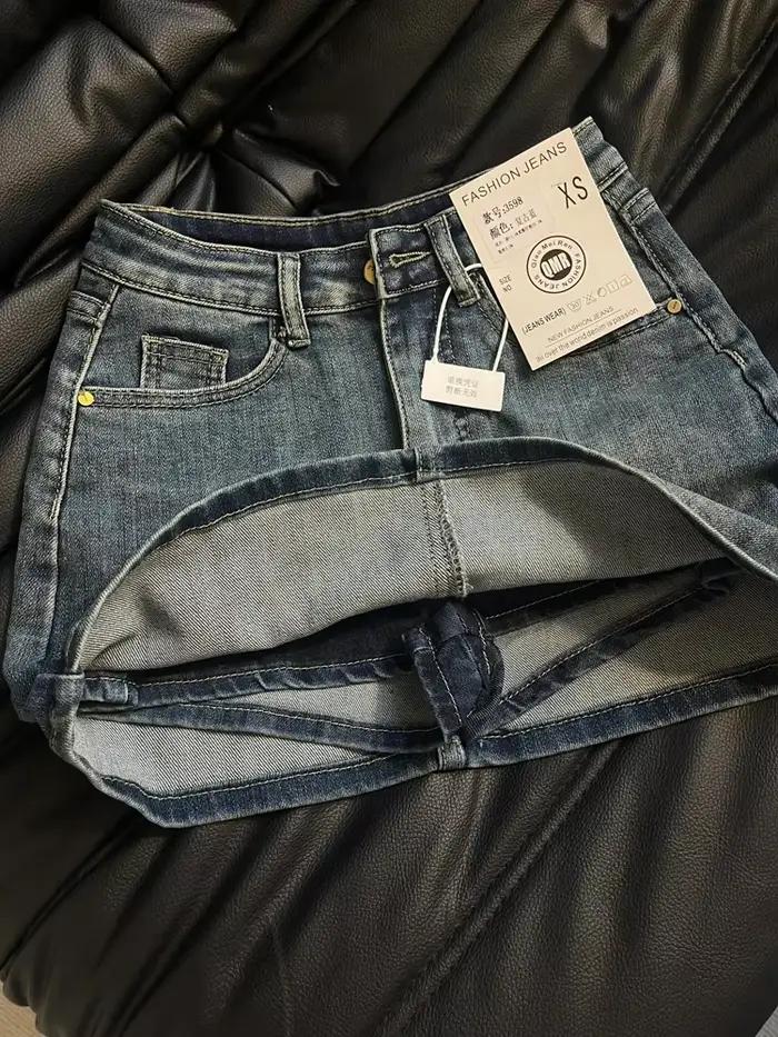 2025 Femmes Bleu A-ligne Jupe En Jean Y2k Jean Shorts Jupes Harajuku Années 90 Vintage Mini Cowboy J