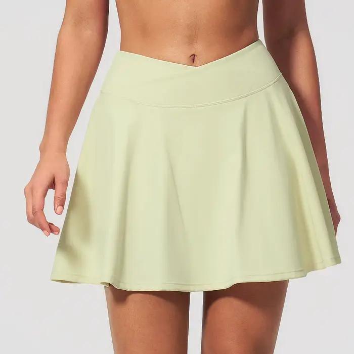 Jupe courte de yoga pour femme, jupe de sport à séchage rapide, idéale pour la course, le fitness, l