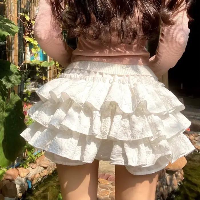 Kawaii Mini Jupes pour Femmes, A-ligne, Hot Girls, Sweet Kpop Fashion, Summer Clothing, All-Match Lo