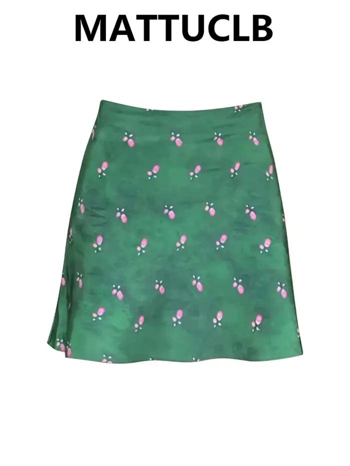 Nouvelles jupes mini estivales pour femmes, motif floral, style Mori Girl, vintage français, esthéti