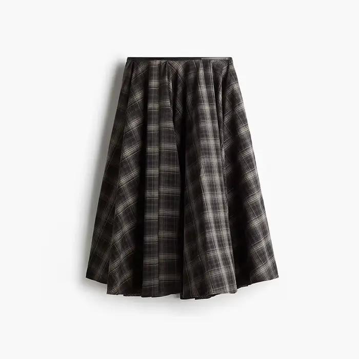Jupes à carreaux pour femmes, Vintage, décontractée, nouvelle jupe, mode, bas trapèze, tenues décont