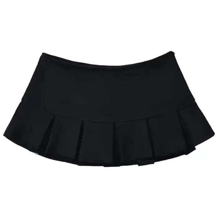 2025 Sexy taille haute plissée Mini jupes femmes Streetwear une ligne Super jupes courtes femme mode