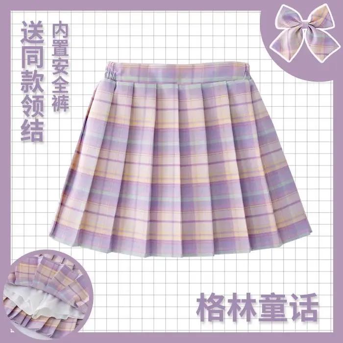 Jupe à carreaux pour enfants, vêtements de Style collégial, mode printemps été pour adolescentes, ju