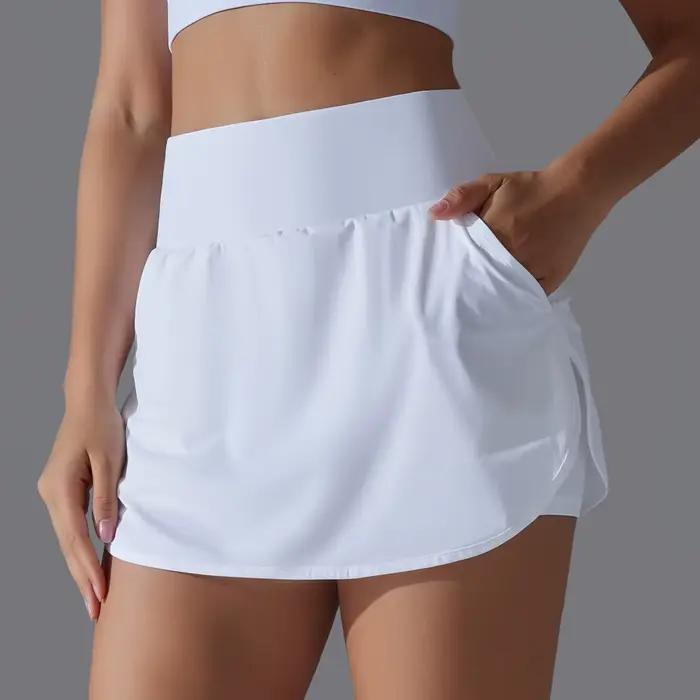 Jupe de Tennis pour femmes, avec poches, short, jupes de Yoga athlétiques, respirantes, pour Badmint