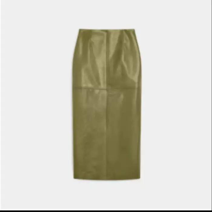 Ensembles de vestes en cuir et jupes pour femmes, avec fermeture éclair, manches longues, pantalons 