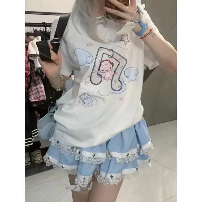 Jupe à rivets, jupe en dentelle style rock, jupe à volants, jupe bouffante Harajuku Y2k pour jeunes 