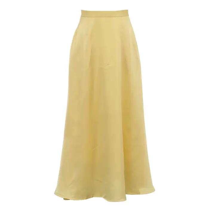 Jupe longue 2026, mode printemps-été, avec poches, taille haute, style navetteur, pour femme
