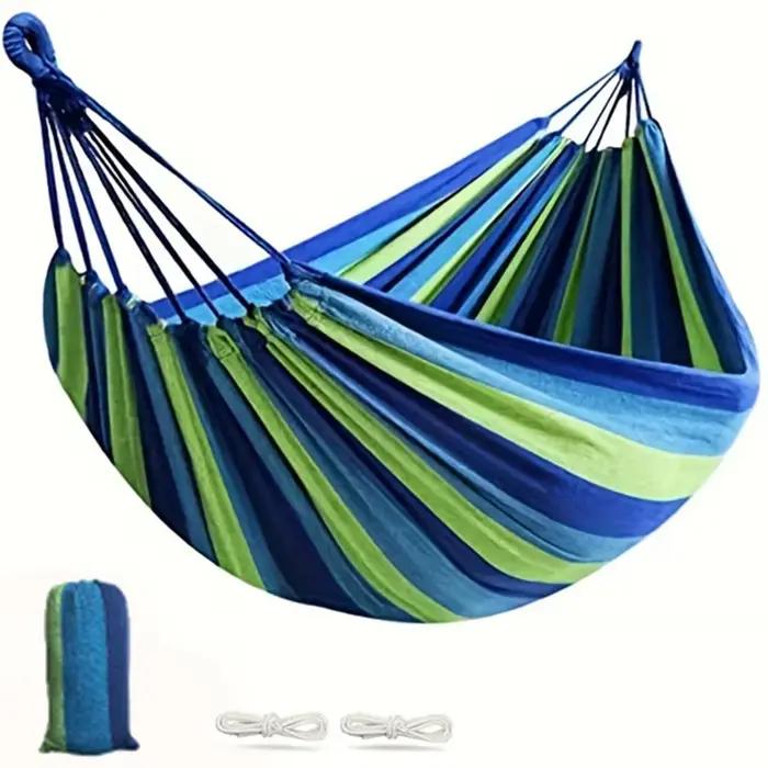 Hamac de loisirs durable, chaise balançoire de voyage simple, lit-balançoire décontracté pour jardin