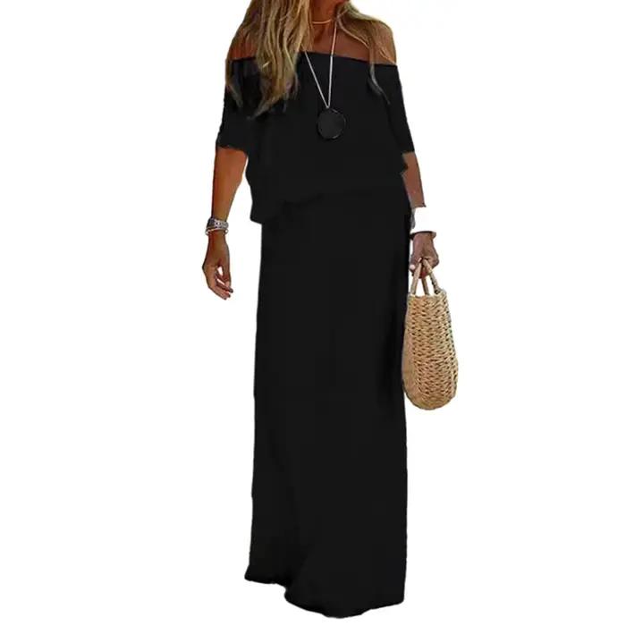 Robe bohème blanche Chic et élégante, col en v, à lacets, Cover-Up pour femmes, Maxi, vêtements de p