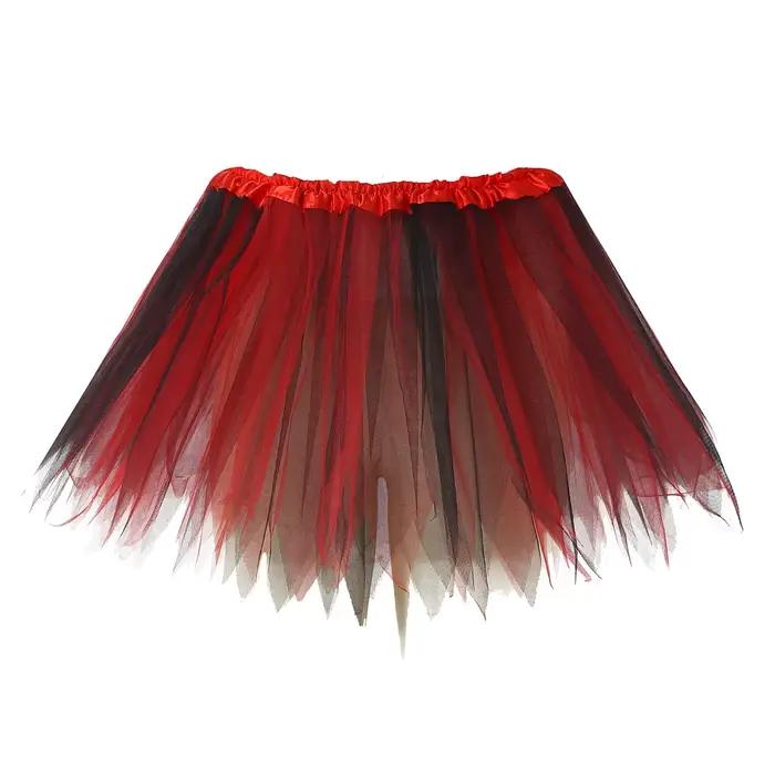 Jupe Tutu en Tulle violet et noir, Vintage, bulle, jupes de Ballet en maille superposée, élastique, 