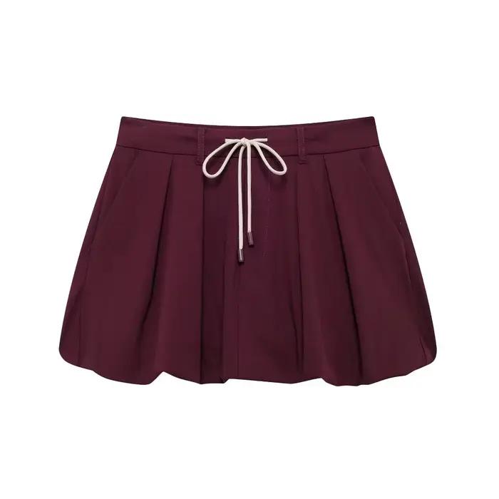 MUJER 2025 ballon Mini jupe femmes plissé taille moyenne jupes pour femmes automne jupes courtes fem