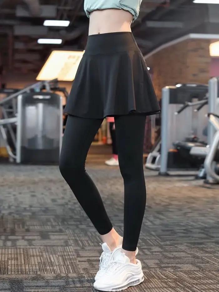 Jupe de sport pour femmes, taille haute décontractée, pour gymnastique, course à pied, Fitness, cycl