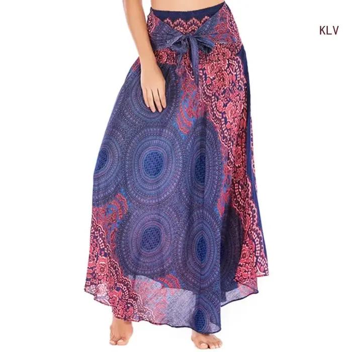 Jupe imprimée élégante, jupes longues imprimées, adaptées à diverses Occasions 6XDA