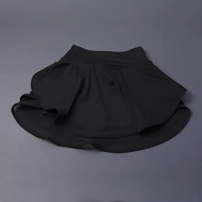 NO WORRY Jupe de tennis avec short intégré – Jupe d'entraînement taille haute pour course/yoga |   C