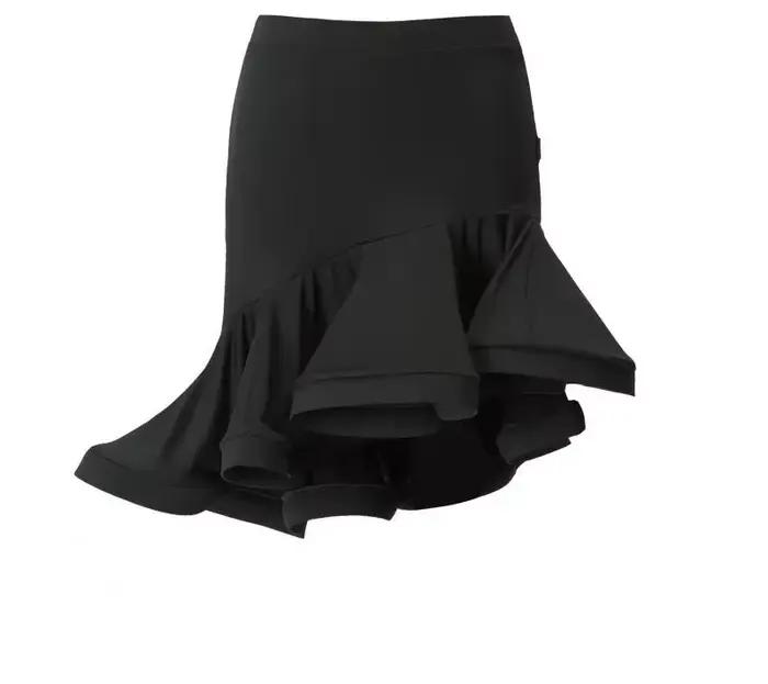 Jupe de danse latine pour femmes et filles, robe Design imprimé, Costumes de danse, jupes d'entraîne