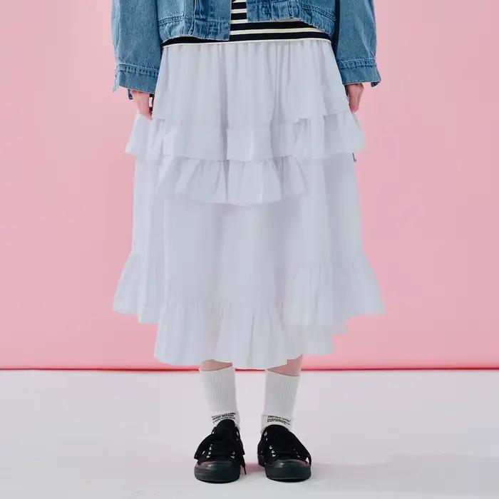 Imakokoni taille haute a-ligne demi-longueur jupe 2025 printemps japonais conception originale jupe 