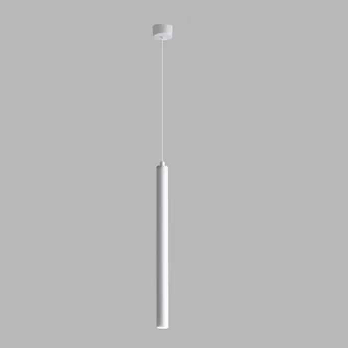 Lampe suspendue LED nordique à tube long, design moderne et minimaliste, luminaire de plafond cylind