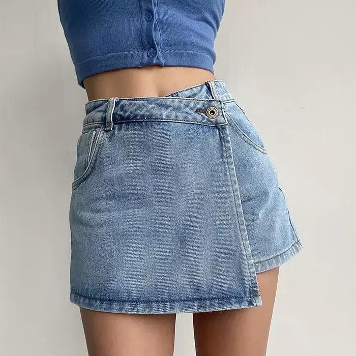 Jupe en jean, nouveau Design fin, taille haute, pantalon, polyvalente, à la mode, été, 2026