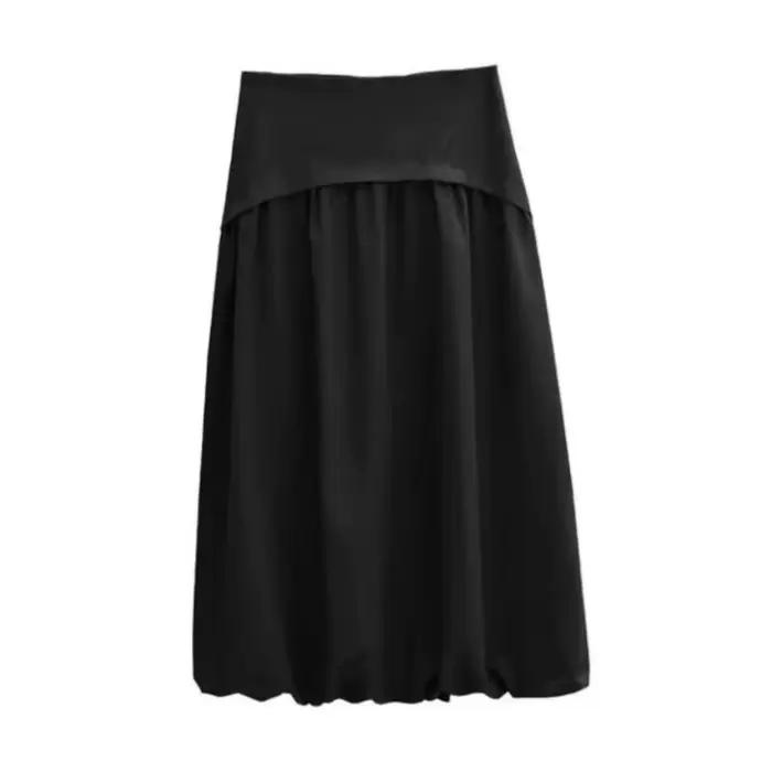 Jupe trapèze pour femme, nouvelle collection automne, design haut de gamme, style français, taille h