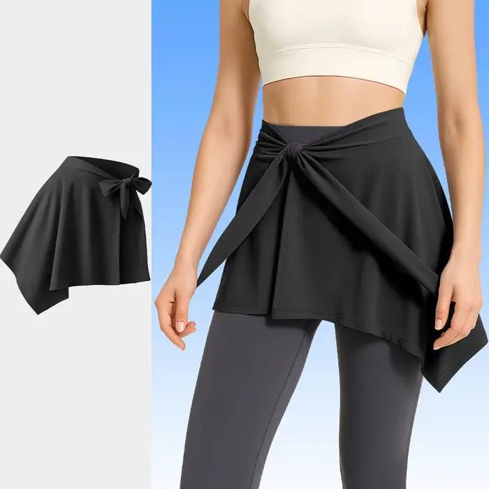 Jupe Anti-exposition de Yoga antidérapante pour femmes, jupe de couverture en maille pour entraîneme
