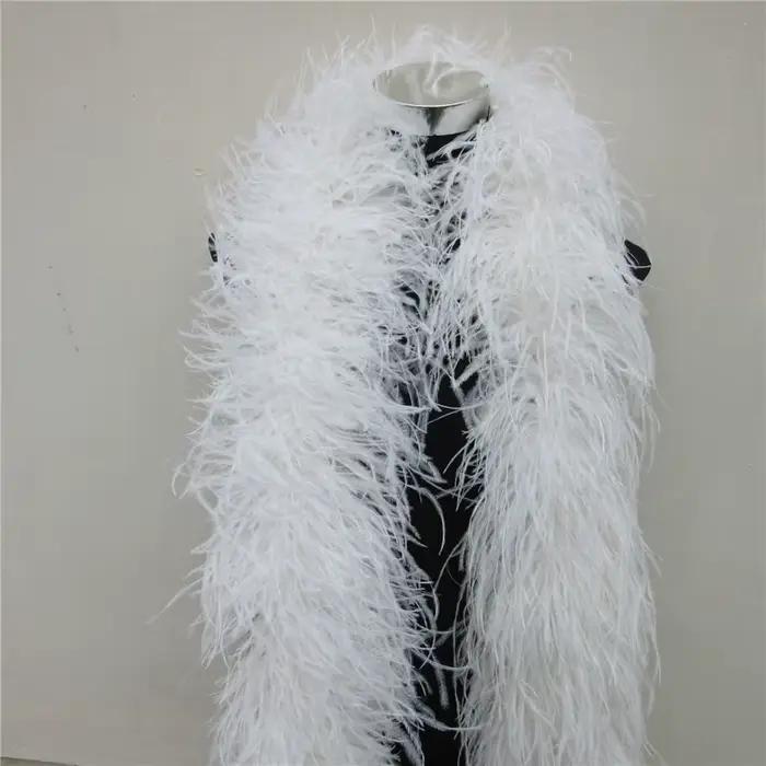 YY-tesco-Jupe Boa en plumes d'autruche, Costumes de garniture pour la fête, Châle, Artisanat, Boa en