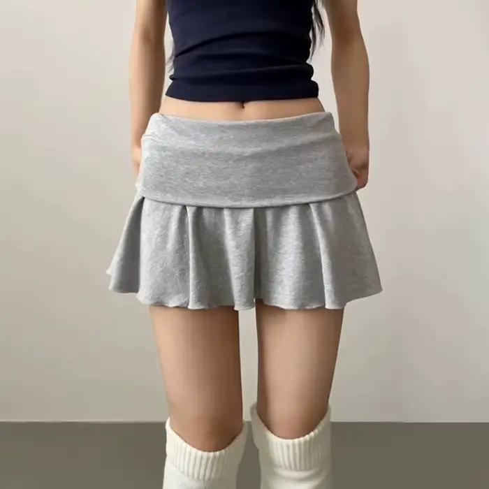 Jupe courte de sport pour femme, froncée, taille haute, anti-exposition, pour le golf, très élastiqu