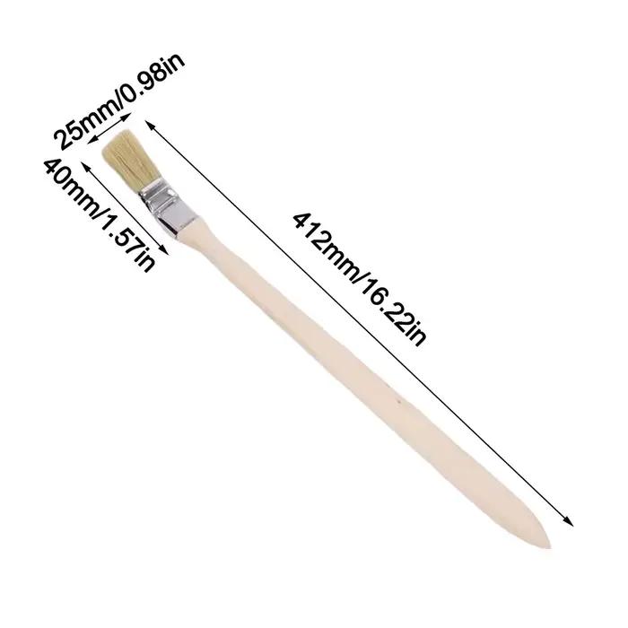 Nouvelle brosse à peinture marine à long manche, poils de porc mélangés, manche en bois massif, bros