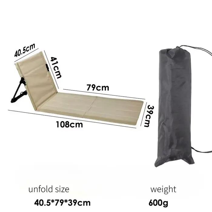 Chaise de sol pliable d'extérieur, chaise longue pliable pour le jardin, le parc et le pique-nique