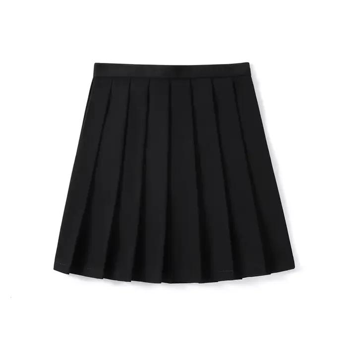 XS - 5XL jupe taille haute dames vêtements d'été femmes une ligne Harajuku coréen noir Mini jupe pli