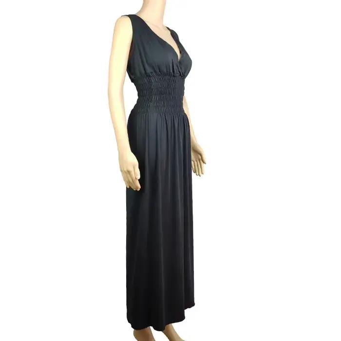 Tunique de plage Boho élégante pour femme, robe d'été longue, grande taille, sexy, robe d'été, bleue