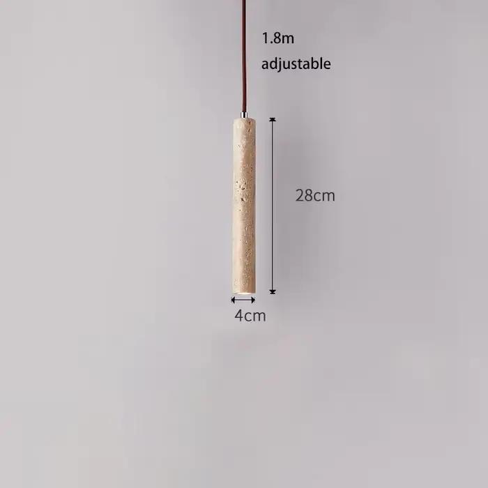 Lampe de plafond en bois à Tube Long, pendentif Led, Style japonais, vent silencieux, lustre de chev