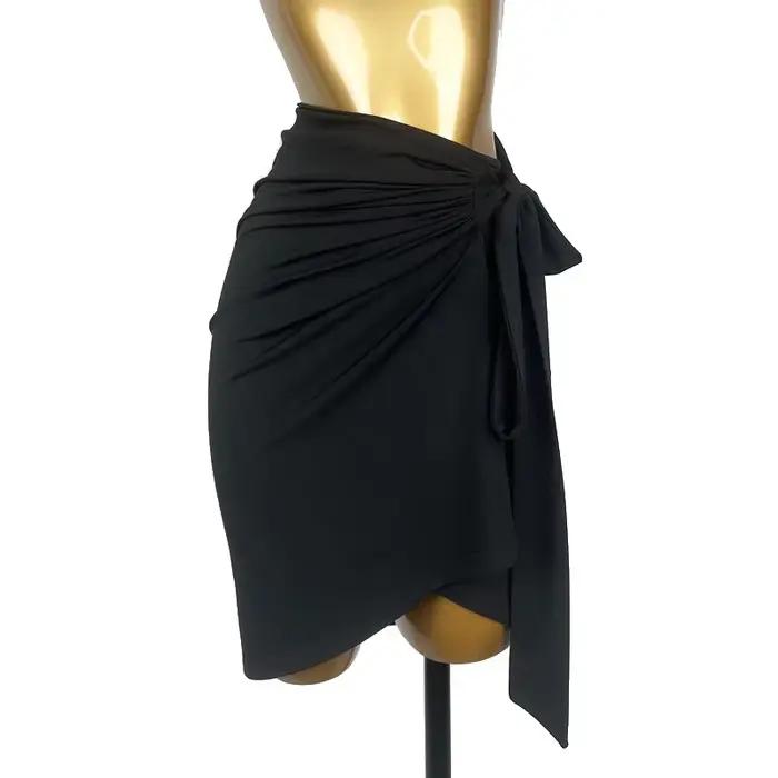 Jupe de danse latine personnalisée, écharpe de hanche pour adulte, une pièce à lacets, tenue d'entra