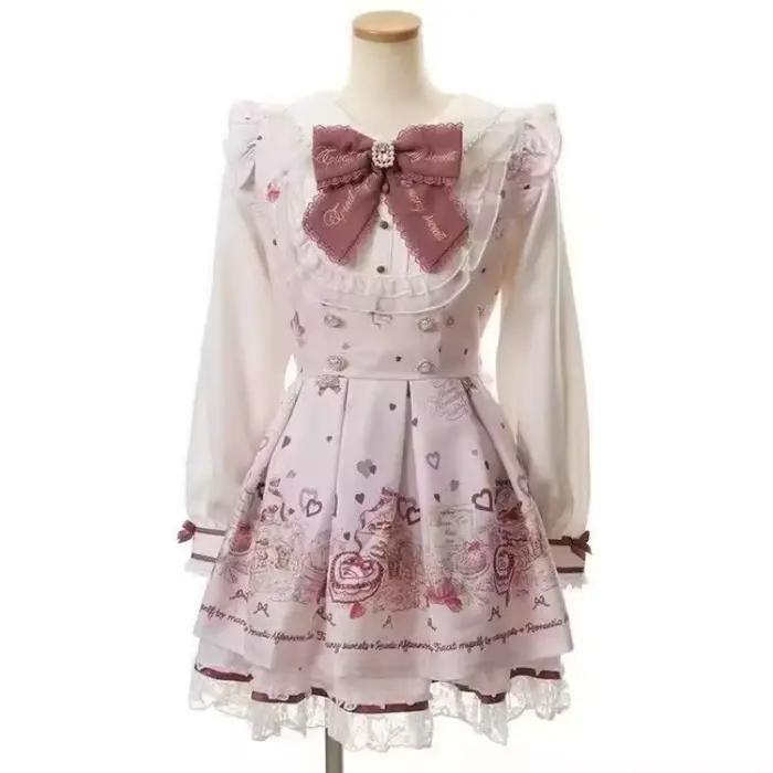 GothicLolita – ensemble jupe en dentelle noire pour femmes, à volants, taille haute, Corset, haut, j