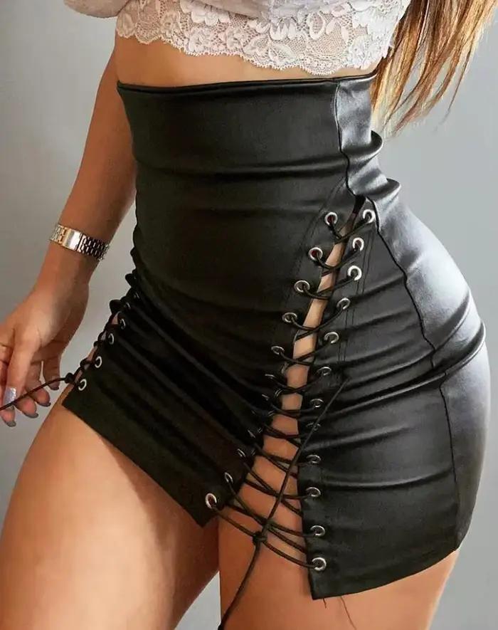 Jupes pour femmes, mode d'été, fermeture éclair, Design, taille haute, slim, uni, Mini jupe quotidie