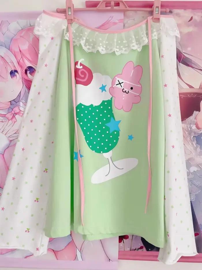 T-shirt manches longues pour femmes, surdimensionné, ample, décontracté, mignon, subadorable, Y2k, j