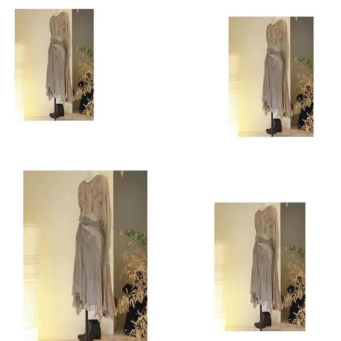 Petite jupe amincissante pour femmes, ensemble jupe Chic européenne de qualité supérieure, tenue fla