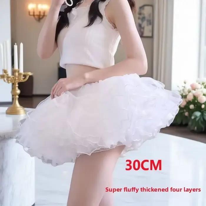 Jupon de soucoupe volante Lolita – Crinoline désossée à volume maximum, sous-jupe invisible sans fil