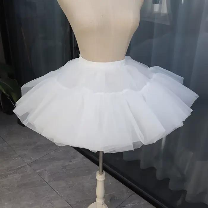 Jupe Tutu blanche bouffante en Tulle de 35cm, jupe cerceau de danse de Ballet, jupon pour robe de ma