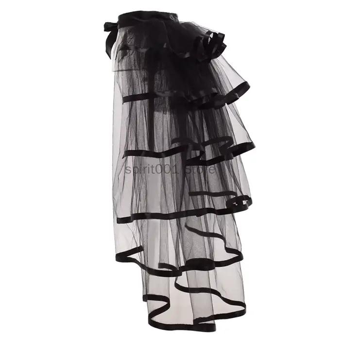 Femmes Punk gonflé à volants Tutu fête agitation jupes Sexy Steampunk Cocktail fête cravate surjupe 