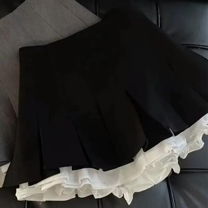 Jupe à paillettes argentées pour femmes, Mini jupe taille haute, mode, paillettes brillantes, jupes 