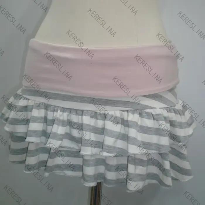 Nouvelle jupe slim rayée style Spice Girl, tendance, élégante, douce, esthétique high street, jupe e
