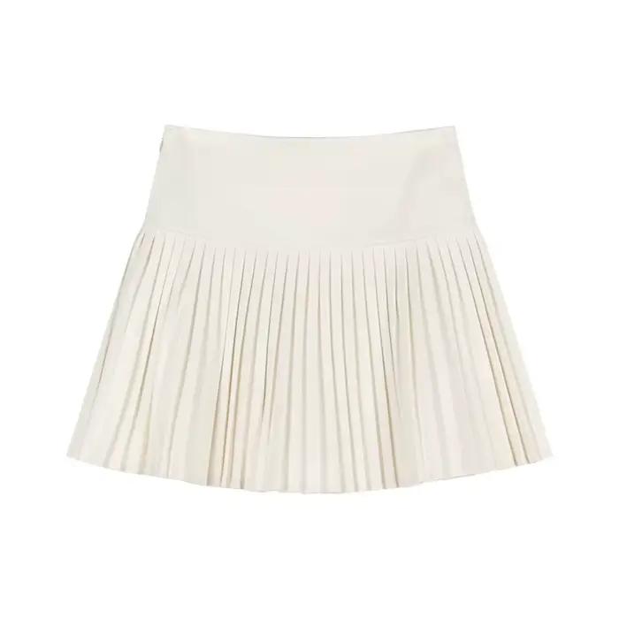 Jupe en laine pour femmes, Mini jupe plissée taille haute avec short intégré, jupe de Tennis pour ad
