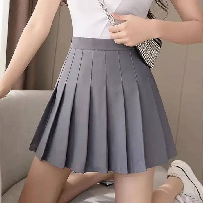 Jupe classique pour femmes, Mini jupes de Style Preppy, jupe plissée Chic pour étudiantes, uniformes