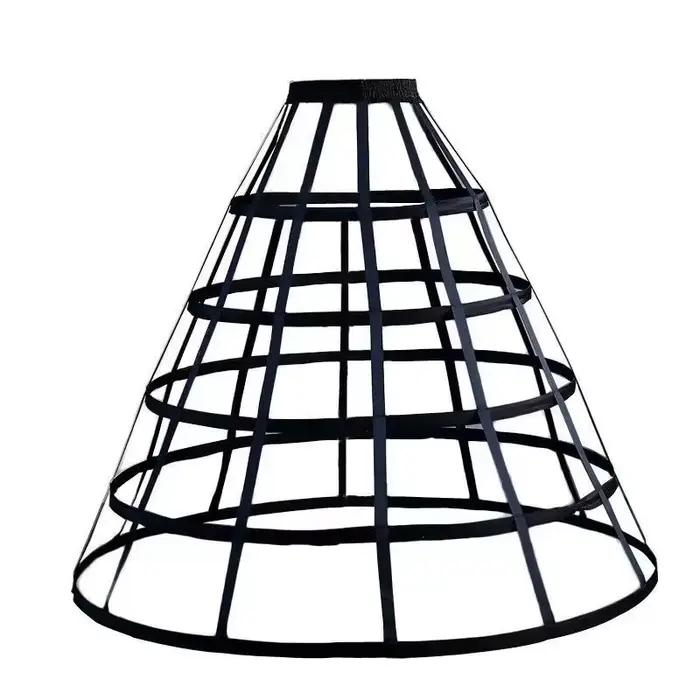 Robe femme sous-jupe Vintage Cage sacoche 5 cerceaux jupe Crinoline Cosplay victorien agitation jupo