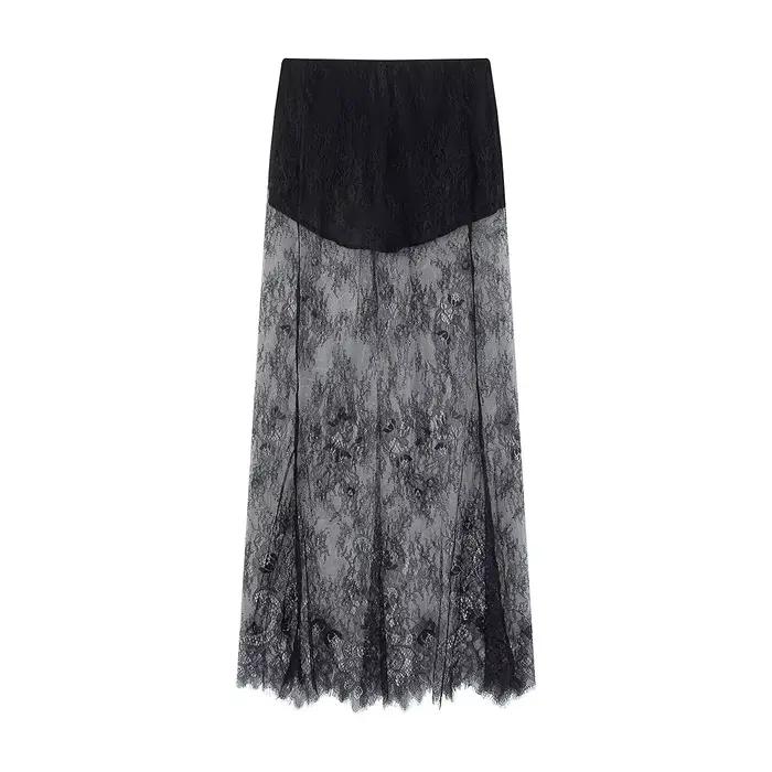 HH – jupe d'été Sexy pour femmes, dos nu, fermeture éclair arrière, haut Slim + taille haute, décora