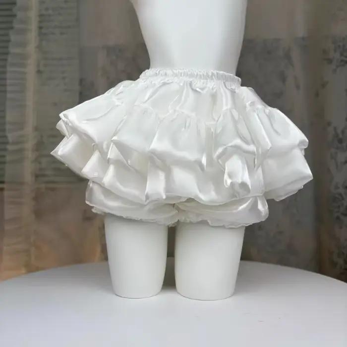 Kawaii – jupe de soirée Lolita pour femmes, jupe d'été à volants superposés, taille haute, mignonne,