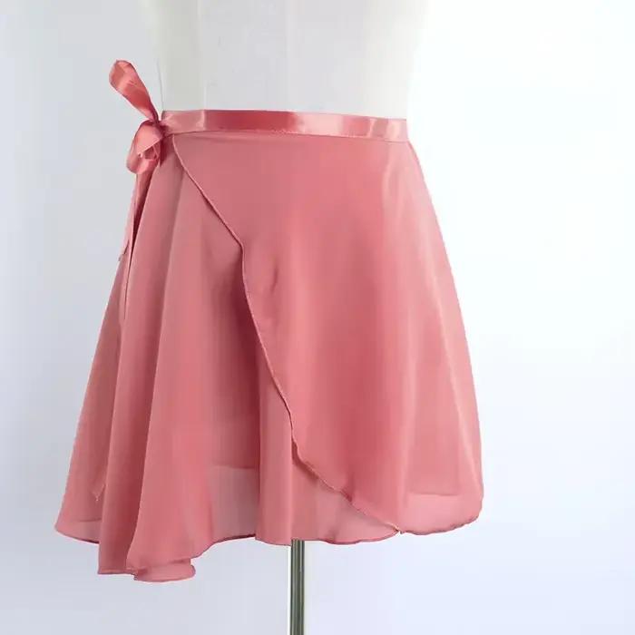 Jupes de Ballet pour femmes jupes en mousseline de soie à lacets jupes de danse adultes filles justa