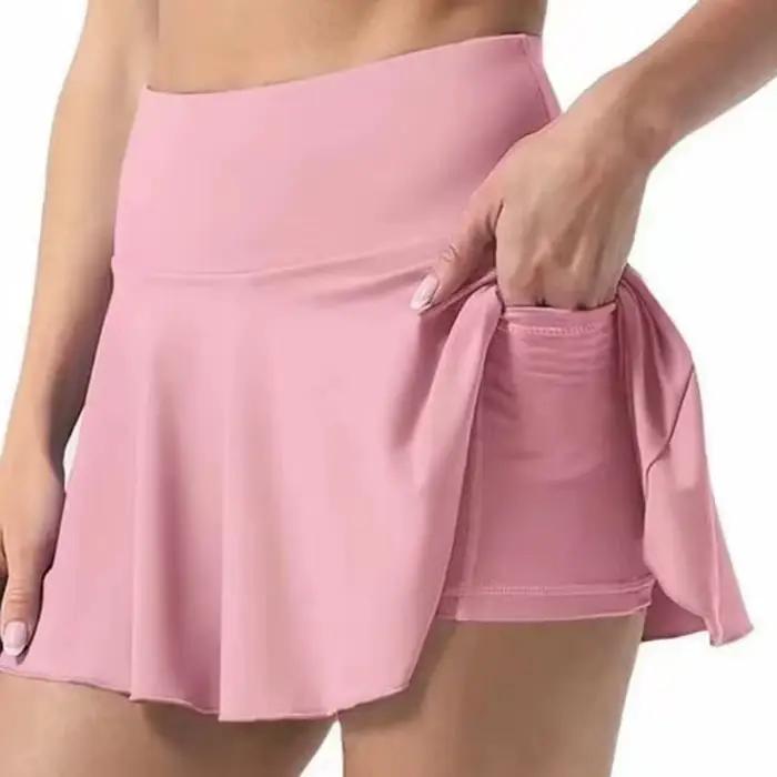 Été femmes jupe plissée Tennis Golf taille haute Sport Fitness Shorts séchage rapide athlétique cour