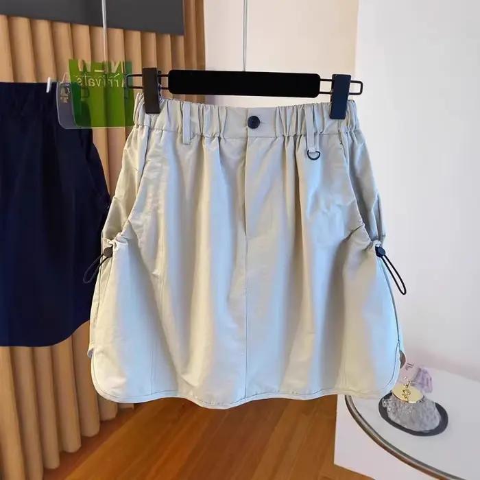 Jupe trapèze taille haute pour femme