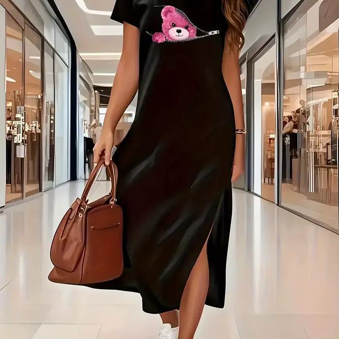 Robe d'été longue t-shirt pour femmes